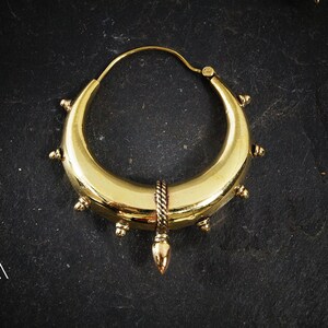 Bohemian Hoop Earrings tribal Hoops Earrings hindi Earrings festival ...