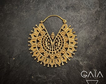 Ethnic earrings - tribal hoop -bohemian earrings   B86