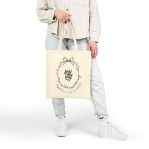 Girly Angel Fawn Coquette Tote Bag for Shopping image 3