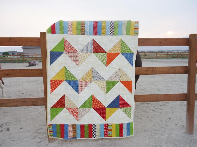 Chevron Quilt Pattern PDF - From Pre-cut 10 Inch Fabric Squares - Etsy