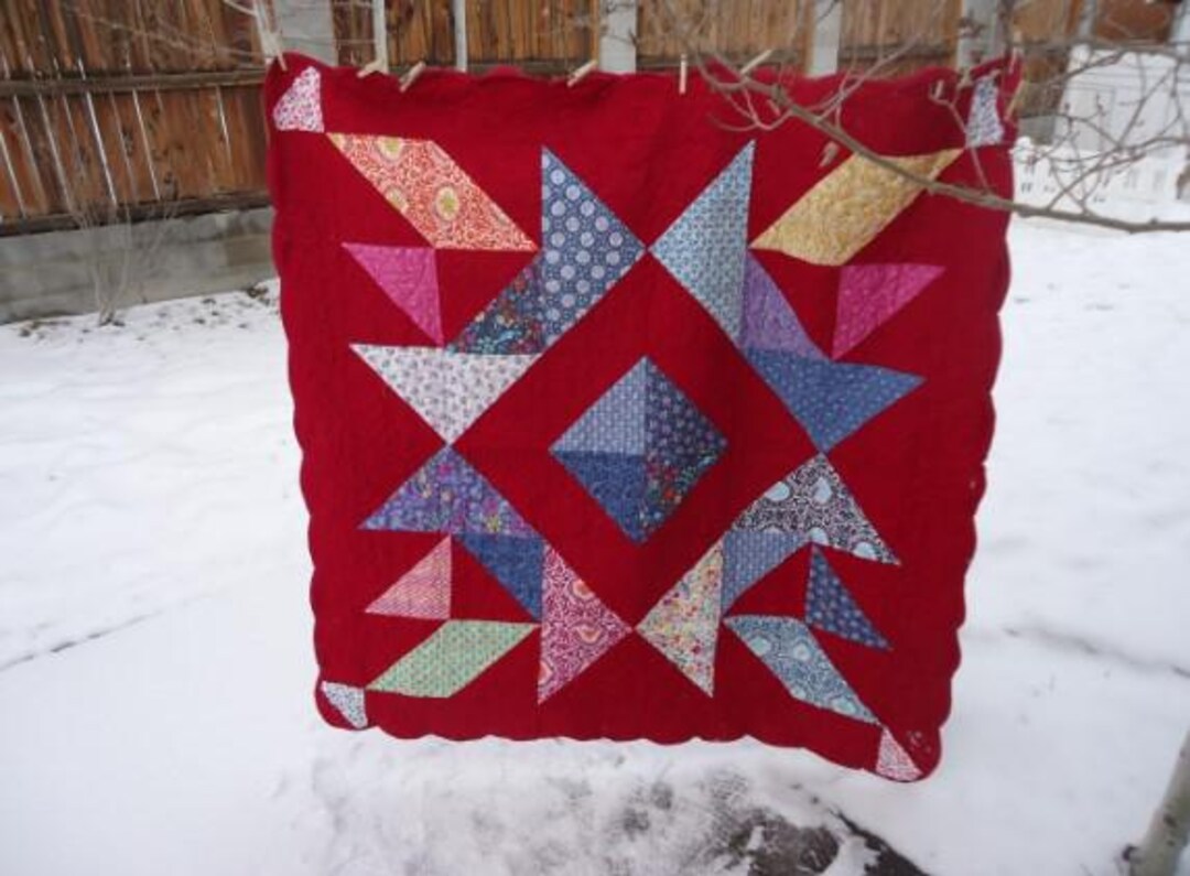 Diamond Star Quilt PDF Pattern - From Pre-cut 10 Inch Fabric Squares - Etsy