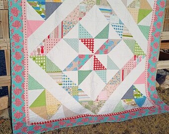 NEW PATTERN - Ribbon Star Layer Cake Quilt