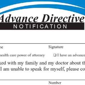 Advanced Directive Notification Card