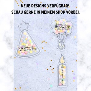 Geburtstags-Schüttelkarten, Verpackung für Geld und Gutscheine, Wunscherfüller Geldgeschenk, Konfettitüten, DIY-Geburtstagsgeschenk PDF image 5