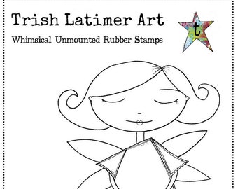 WhimsyGirl Eight: An unmounted rubber art stamp