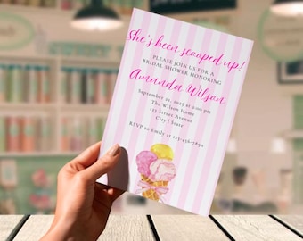 ¡La han conquistado! Plantilla de invitación para despedida de soltera