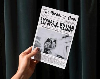 Plantilla de invitación para guardar la fecha de The Wedding Post