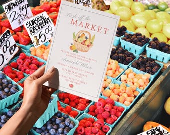 Plantilla de invitación para despedida de soltera recién salida del mercado