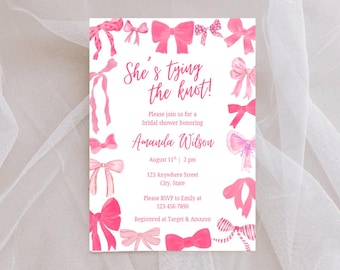 Plantilla de invitación para despedida de soltera "Ella se casa"