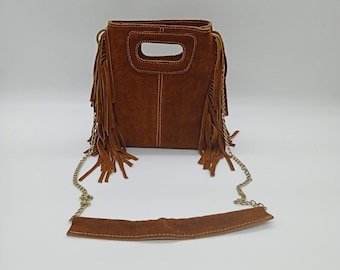 Studded suede shoulder bag, women studded bag, studded suede bag, festival suede bag, studded shoulder bag for women, gift for her