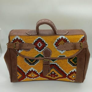 boho kilim travel bag, colorful kilim travel bag, kilim Travel Bag,kilim Duffel Bag,Weekender bag,Duffel Bag,Leather kilim overnight bag