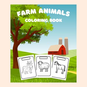 Farm Animals Coloring Book