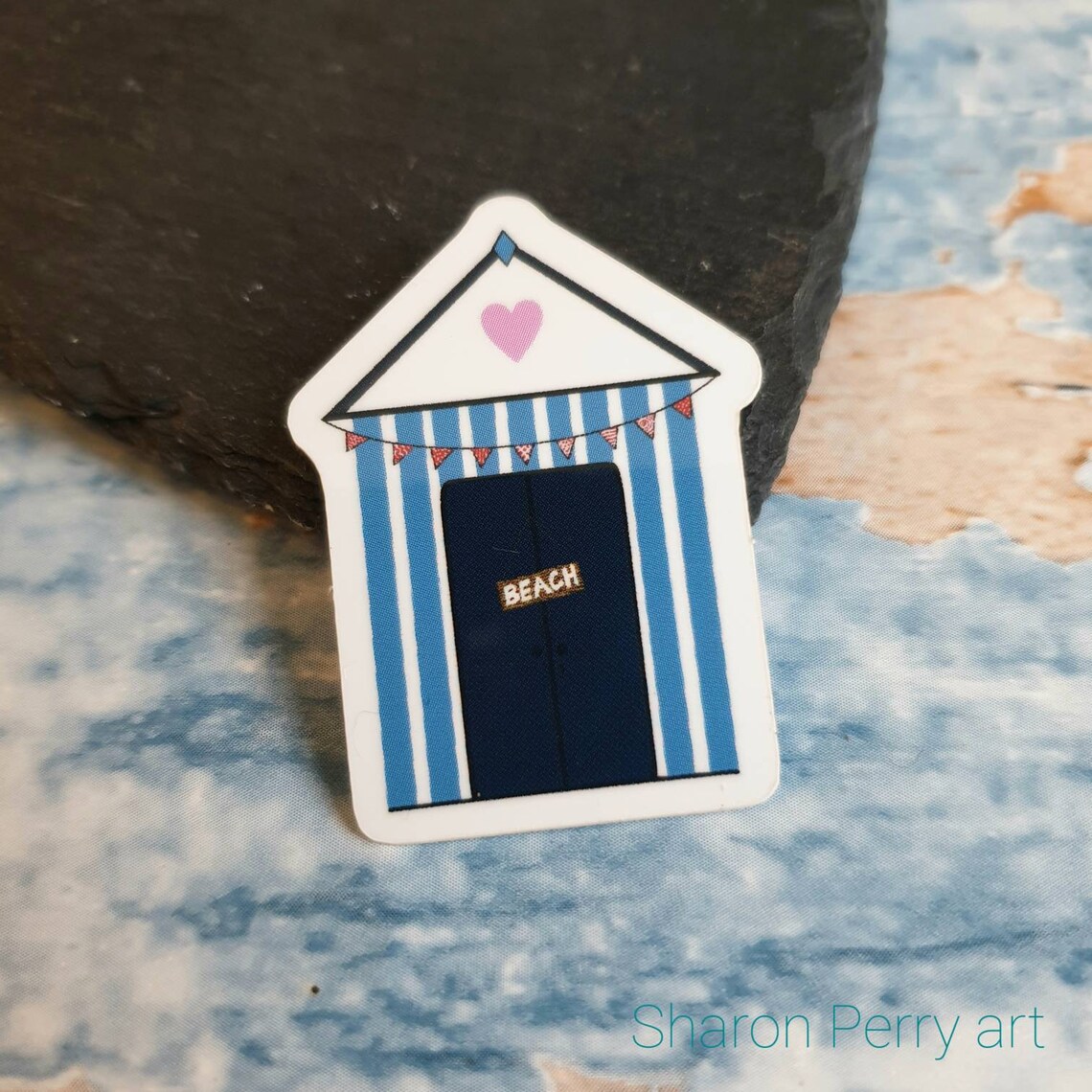 Beach Hut Vinyl Sticker Decal for Scrapbooking Laptop Phone Etsy