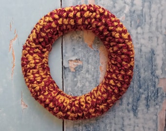 Wearable crochet marble fidget bangle. Choice of colour. Large.