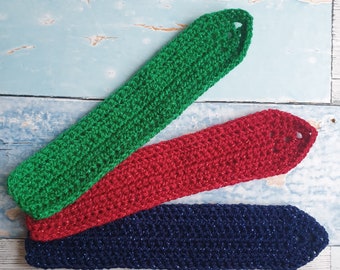 Sparkly crochet bookmark