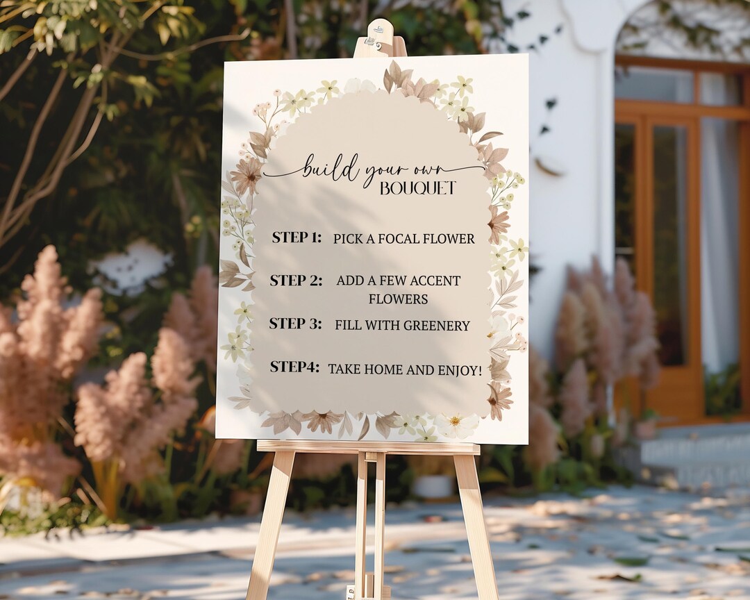 Flower Inn Sign Flower Bar Sign, Bloom Bar Sign, Bouquet Bar Sign, Build Your Own ...