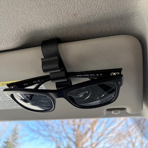 Sunglasses Car Clip | 3D Printed Visor Mount Organizer | Car Interior Accessory | Gift for Driver