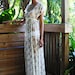 Sheer Lace Bridal Nightgown Lingerie Wedding Trousseau Ivory Lace White Lace Empire Bodice Honeymoon Sleepwear 