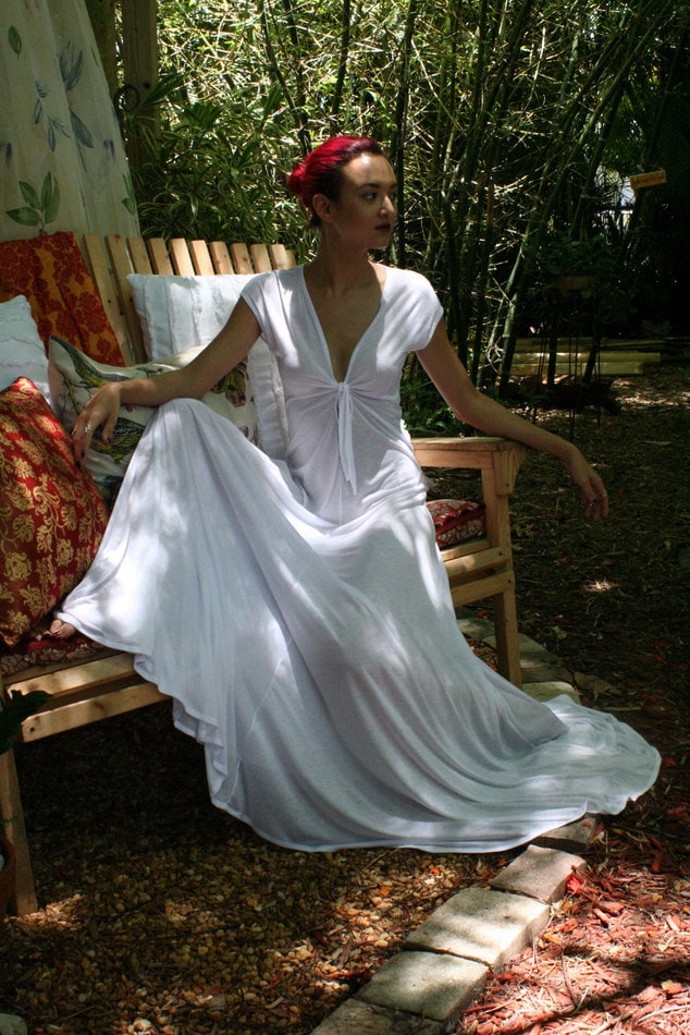 Silk Knit Bridal Nightgown Wedding 