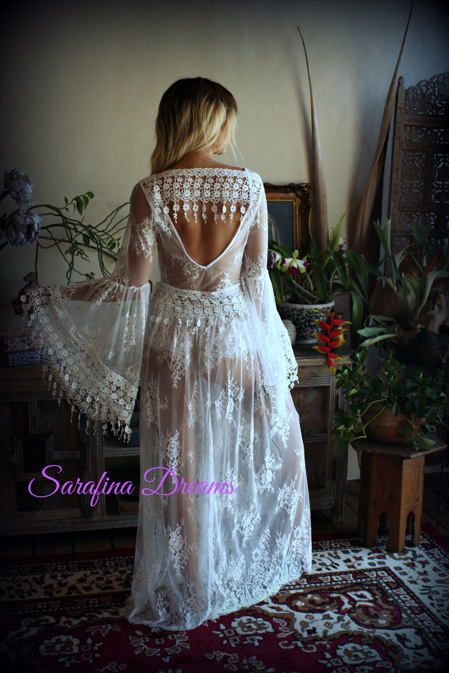 Isadora Satin and Lace Pajama Sleepwear Lingerie Bridal Lingerie Elegant  Loungewear Wedding Pajama's Sarafina Prima Venise Lace 