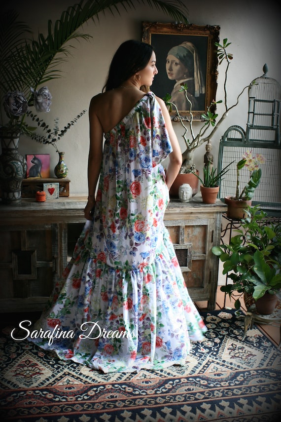 One shoulder nightgown new arrivals
