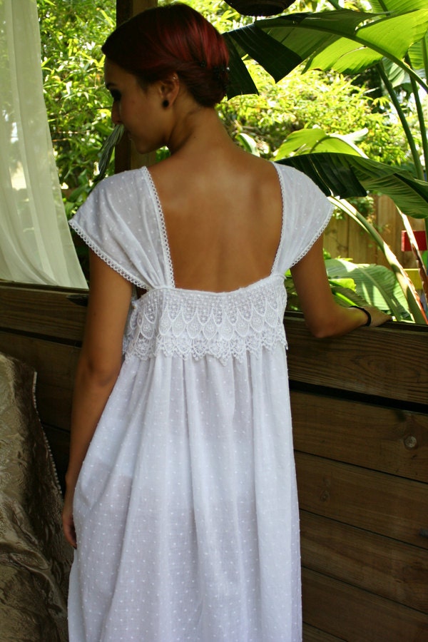 Limited Edition White Cotton Nightgown 