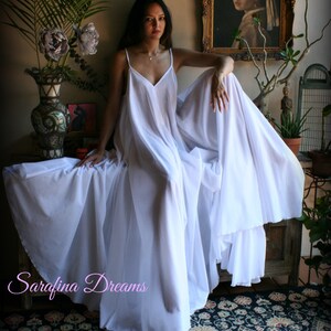 100% Cotton Nightgown White Cotton Nightgown Bridal White Cotton ...