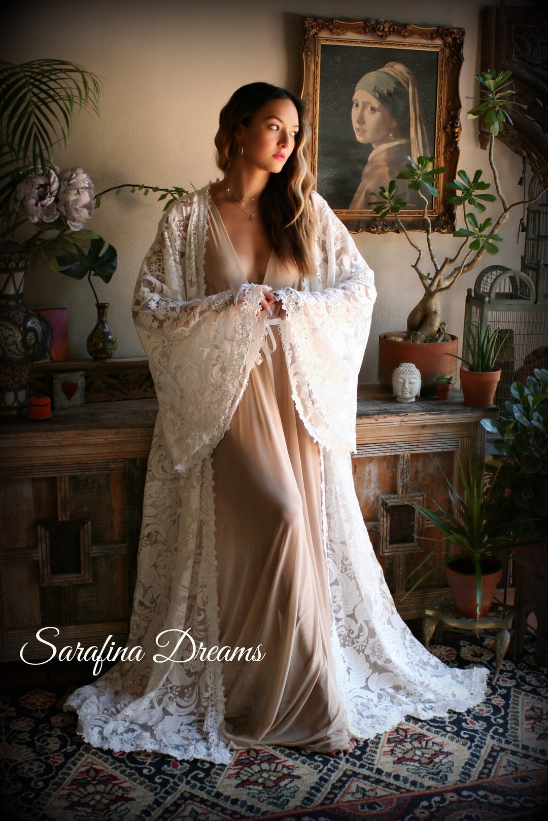 Bridal Satin Backless Nightgown Wedding Lingerie Bridal Lingerie