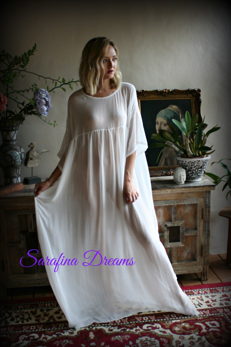 Bridal Chiffon Nightgown Lounge Dress Bridal Sleepwear Wedding | Etsy