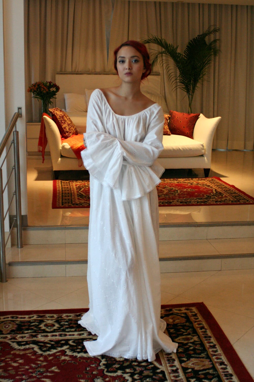 Long sleeve winter nightgowns hotsell