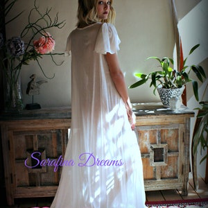 Moonlit Desire – Chiffon Off-Shoulder Tie-Front Nightgown - ED