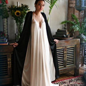 Reversible Satin Robe Reversible Satin Robe Two Tone Two Color Bridal Robe Black Wedding Robe ...