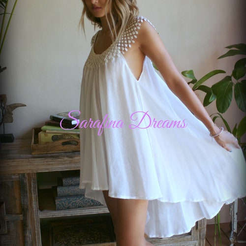 Cotton Baby Doll Nightgown Honeymoon shops Train Cotton Lingerie Bohemian Sleepwear Lace Lingerie Wedding Nightgown