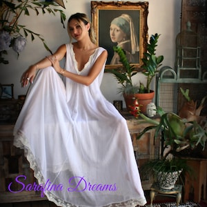 Cotton Nightgown White Cotton Sleepwear Backless Dress - Etsy