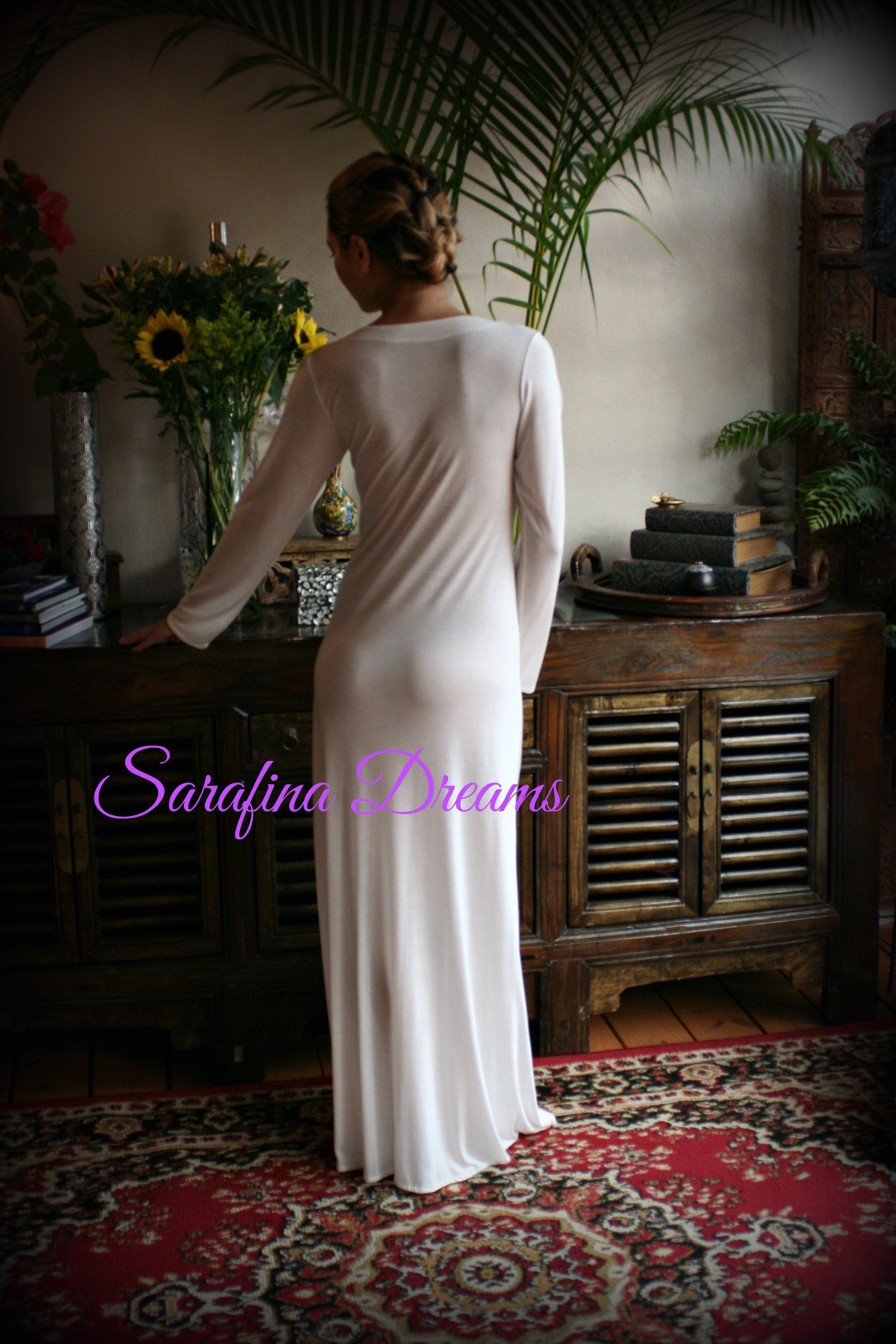 Knit T Shirt Nightgown Silk Knit Blend Sleep Shirt Silk Etsy Canada