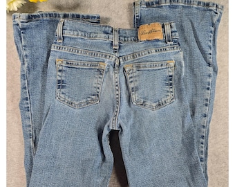 Levi Strauss Y2K Signature Girls 10 Regular Low Rise Flare Jeans Denim Stretch