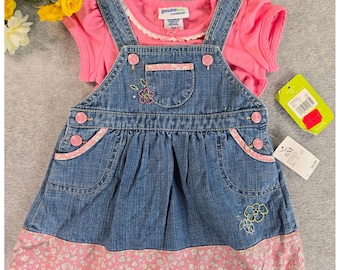 Vintage Oshkosh B'gosh Pink Bunny Overalls - 18 Months - Etsy