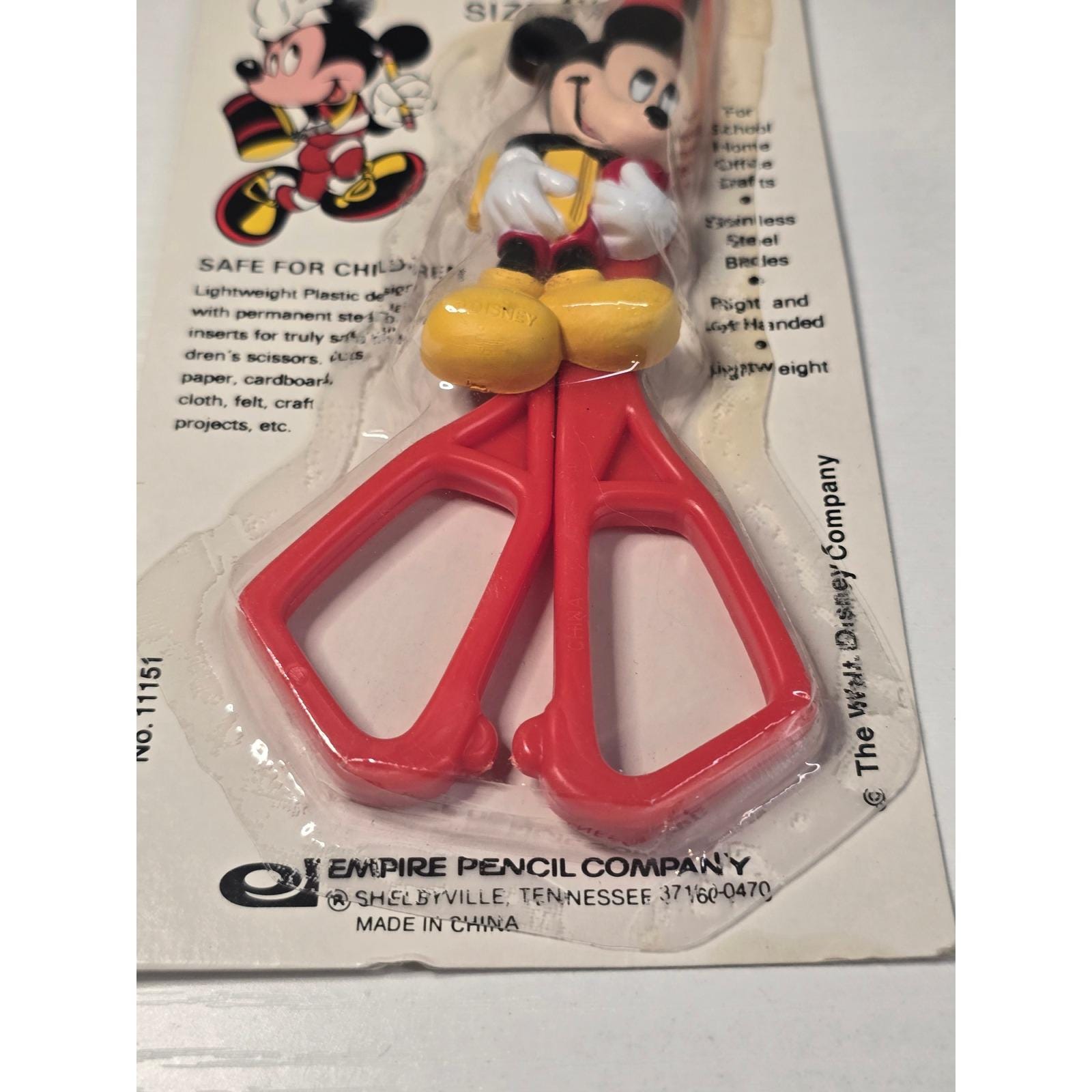 Vintage Disney Mickey Mouse Kids Scissors Stainless Steel Empire Pencil ...