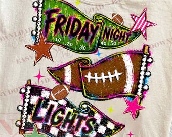 Trendy Friday Night Lights PNG, Varsity Game Day SublimationPNG, Retro Football Season PNG, Touchdown Football Mom, Cozy Fall Football Png