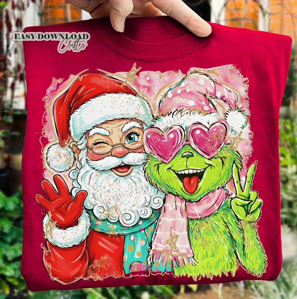 Maglietta Divertente Elfo Grinch Santa Squad Sarcastica Natale - Foto 5