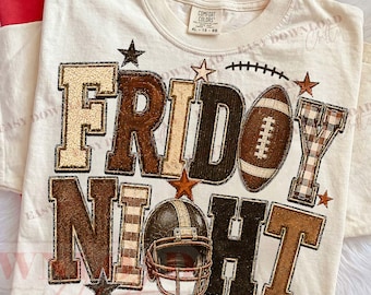 Trendy Friday Night Lights PNG, Game Day SublimationPNG, Football Season PNG, Football Mom Png, School Football Png, Cozy Fall Football Png