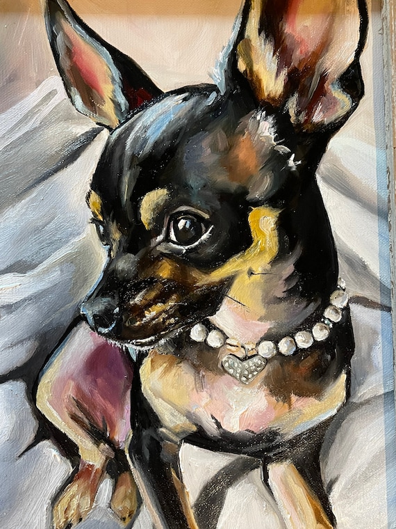 10x10 pet portraits, oil on canvas