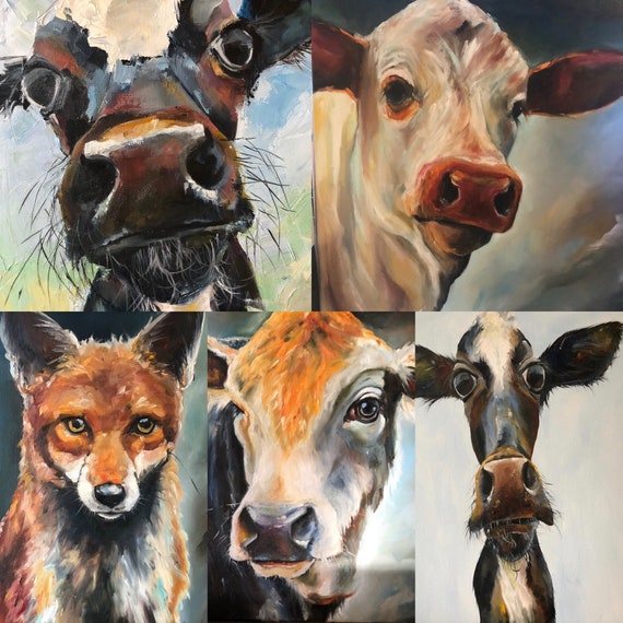 Animal Commissions, cows, pigs, goats, rabbits, fox, etc