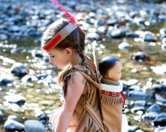 Native American inspired Girl dress set Toddler size
