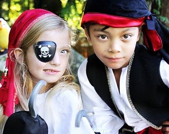 Pirate Pirates Boy Halloween Costume toddler sizes through kids size 10 years old.