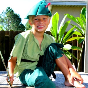 Peter pan or Robin hood  Children s Costume for Kids sizes from toddler through 8 years old