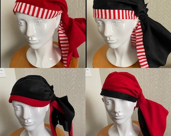 Pirate Micro suede Head Scarf for kids one size fits children up to 16 years old