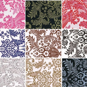 Oilcloth By The Yard Toile Your Choice of Color by the Yard