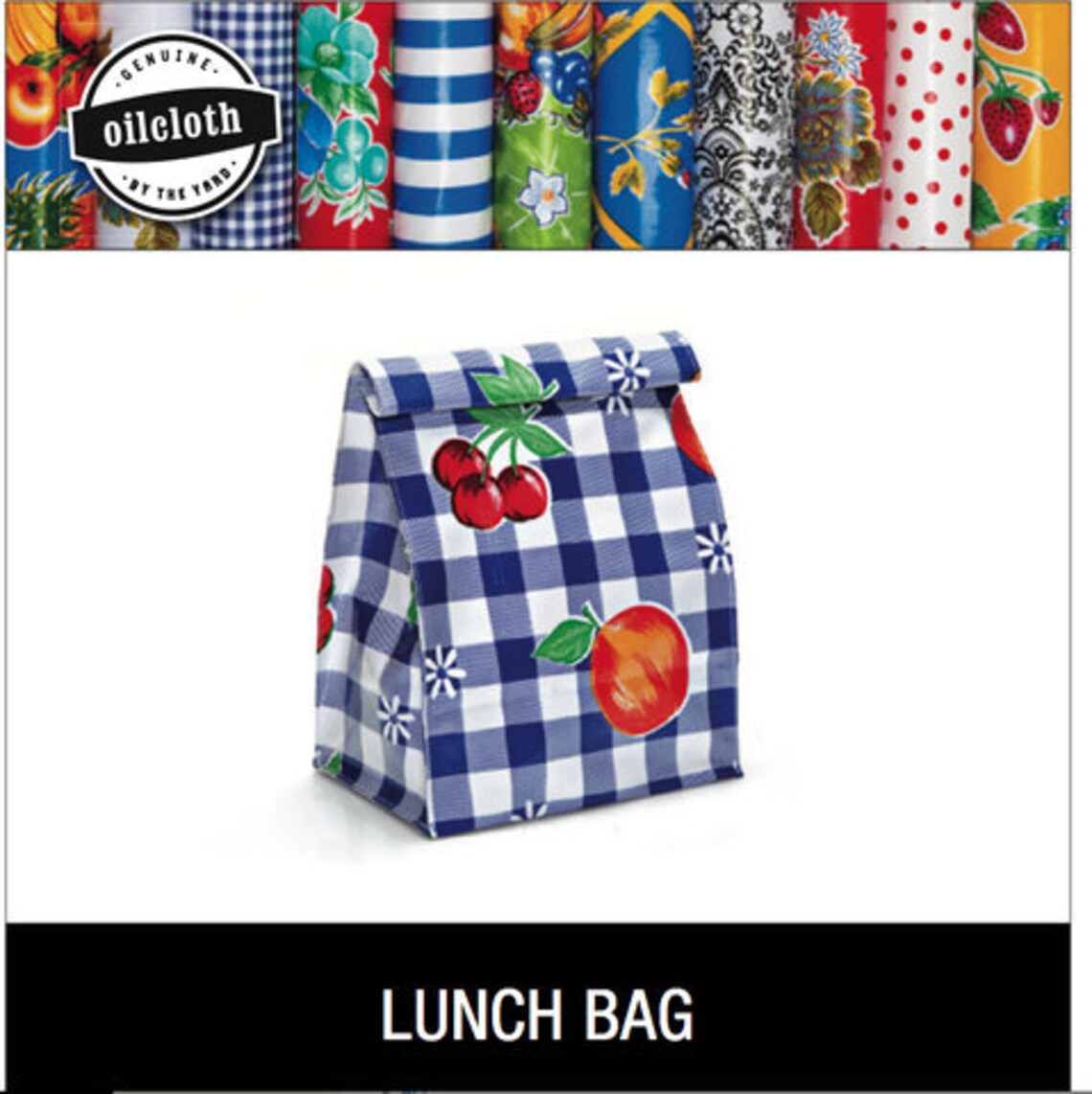 DIY Oilcloth Lunch Bag Kit Etsy