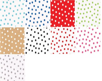 Oilcloth By The Yard Dots Your Choice of Color